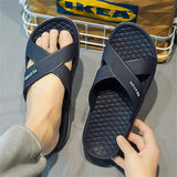 Chanclas De Verano Masculinas, Sandalias Antideslizantes De Una Correa, Estilo Coreano