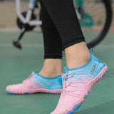 Zapatos De Agua Deportivos Para Exteriores Con Cordon Para Hombres Y Mujeres Con Estilo Deportivo Rosa Transpirable Y Secado Rapido