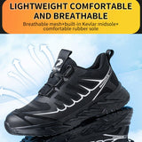 Zapatos De Seguridad Con Puntera De Acero Para Hombres Zapatos De Trabajo Transpirables Antichoque Y Antiperforacion Ligeros Y Comodos Para Deporte