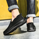 Zapatos Deportivos Informales De Moda Para Hombre Con Textura Delicada Y Estilo Vintage De Slip-on