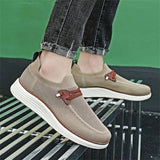 NEW Mocasines Antideslizantes Ligeros Y Transpirables Para Hombres, Zapatos Antideslizantes De Lona Para Primavera / Verano