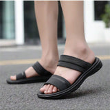 Summer Men's Sandals Fashionable, Slip-Resistant, Wear-Resistant, Thick-Soled, Casual Beach Slipper For Driving