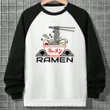 Sudadera Para Hombre De Manga Larga Con Diseno De Bloques De Color, Impresion De Letras Y Diseno De Mangas Raglan