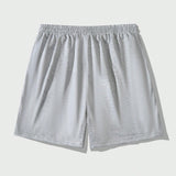 Manfinity Homme Shorts De Cintura Con Cordon Para Hombre De Talla Grande Con Patron De Dragon Y Letras Impresas