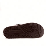 Sandalias Con Correa De Pu De Color Marron Oscuro De Moda Para Hombres, Comodas Sandalias De Doble Uso De Eva