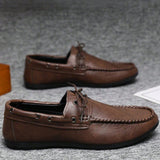 Zapatos De Hombre Comodos Estilo Formal Ingles Empresarial Casual, Mocasines De Hombre Con Cordones, Estilo Vintage