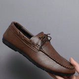 Zapatos De Hombre Comodos Estilo Formal Ingles Empresarial Casual, Mocasines De Hombre Con Cordones, Estilo Vintage