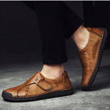 NEW Zapatos Informales Casuales Hechos A Mano Para Hombres, Estilo Britanico De Moda, Zapatos Bajos Con Monedero