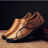 NEW Zapatos Informales Casuales Hechos A Mano Para Hombres, Estilo Britanico De Moda, Zapatos Bajos Con Monedero