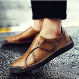 NEW Zapatos Informales Casuales Hechos A Mano Para Hombres, Estilo Britanico De Moda, Zapatos Bajos Con Monedero