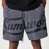 SUMWON Pantalones Cortos De Nylon Con Estampado Frontal