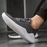 Zapatillas deportivas De Punto Ligero Para Hombres, Zapatos Deportivos Transpirables Y De Moda, Casual, Zapatillas De Running Con Suela Suave