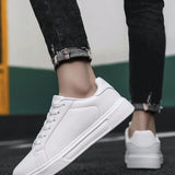 Zapatillas Blancas Unisex Para Parejas, Zapatos Casuales Deportivos, Llegada Nueva Para Primavera Y Verano, Adecuado Para Estudiantes Y Trabajo, Talla 36-42, Antideslizante