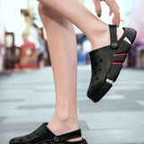 NEW Zapatos de agujero transpirables para hombres, zapatillas perforadas para usar en ambos sentidos.
