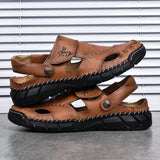 Sandalias Deportivas Transpirables Para Hombre Con Punta Abierta, Suela Suave Y Resistente Al Desgaste Para Exteriores Y Playa, Diseno Unico De Rayas Vintage Irregulares