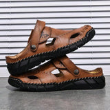 Sandalias Deportivas Transpirables Para Hombre Con Punta Abierta, Suela Suave Y Resistente Al Desgaste Para Exteriores Y Playa, Diseno Unico De Rayas Vintage Irregulares