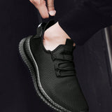 Zapatos de running de malla para hombres: Zapatos deportivos para exteriores transpirable de moda - Zapatos comodos y transpirables para viajar