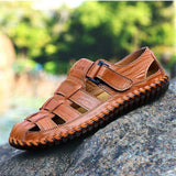 Sandalias para hombres Zapatos planos antideslizantes Sandalias de caminata Sandalias romanas de playa para hombres Zapatillas de deporte suaves y de moda de hombres Verano al aire libre