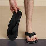 Unisex Fashionable Soft And Comfortable Bottom Casual Black Sandals