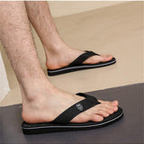 Unisex Fashionable Soft And Comfortable Bottom Casual Black Sandals