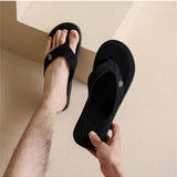 Unisex Fashionable Soft And Comfortable Bottom Casual Black Sandals