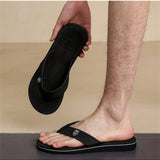 Unisex Fashionable Soft And Comfortable Bottom Casual Black Sandals