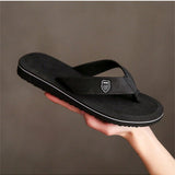 Unisex Fashionable Soft And Comfortable Bottom Casual Black Sandals