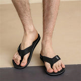 Unisex Fashionable Soft And Comfortable Bottom Casual Black Sandals