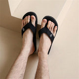 Unisex Fashionable Soft And Comfortable Bottom Casual Black Sandals