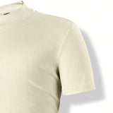 Manfinity Homme Camiseta Con Cuello Levantado De Color Liso Para Hombre