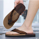 Sandalias De Playa Para Hombres, Sin Cierre, Casuales, Modernas, Antideslizantes, Personalizadas, De Moda, Para Uso En Exteriores