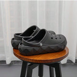 Zapatos De Playa Transpirables Para Hombre Con Suela Suave Antideslizante, Diseno Simple Y Huecos