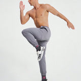 Pantalones Jogger Con Punos Elasticos De Color Liso Simple Para Hombre