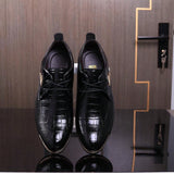 Zapatos Con Cordones Al Estilo Britanico Para Hombres, Zapatos De Boda Con Punta Afilada Para Jovenes, Zapatos Transpirables, De Vestir Y Casuales De Negocios