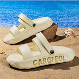 Zapatillas De Verano Para Hombres Con Suela Gruesa Antideslizante, Zapatos Casuales De Playa De Uso Doble, De Moda Para Adolescentes