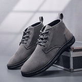 Zapatos casuales de estilo britanico para hombres, botas de moda con de imitacion