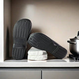 NEW Zapatos Profesionales Para Chef Zuecos Antideslizantes A Prueba De Agua Resistentes Al Aceite, Faciles De Poner/quitar Para Hombres, Calzado Laboral Para Hotel