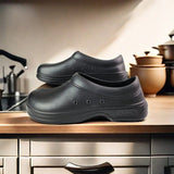 NEW Zapatos Profesionales Para Chef Zuecos Antideslizantes A Prueba De Agua Resistentes Al Aceite, Faciles De Poner/quitar Para Hombres, Calzado Laboral Para Hotel