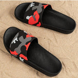 Nuevas Pantuflas de Camuflaje Gruesas para Interior/Exteriores para Hombres y Mujeres, Sandalias Antideslizantes para Parejas en el Bano