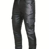 Manfinity EMRG Pantalones Cargo Con Bolsillo Frontal Con Cremallera Para Hombre