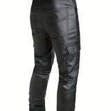 Manfinity EMRG Pantalones Cargo Con Bolsillo Frontal Con Cremallera Para Hombre