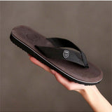 Sandalias zapatillas unisex casuales, chanclas suaves y comodas para hombres y mujeres con elegante suela marron cafe