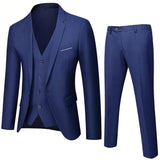 Traje de boda para hombre, chaqueta, pantalon y chaleco, conjunto de traje para hombre, ajustado y elegante, blazer y ropa de novio de estilo britanico personalizada