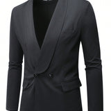 Manfinity Mode Conjunto De Chaqueta Y Pantalon De Traje Cruzado Con Cuello Chal Para Hombre