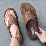 NEW Sandalias antideslizantes de moda de verano para hombres, chanclas antideslizantes que se pueden usar en exteriores