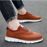 NEW Zapatos de malla transpirables para hombre, comodos, de tamano grande, elasticos y suaves, con estilo casual de deporte, zapatos ligeros y de tendencia de negocios