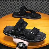 Sandalias de Verano para hombres, Zapatillas de trabajo antideslizantes, Zapatos de playa resistentes al desgaste para exteriores y conduccion