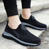 Zapatos de correr para hombres Zapatillas transpirables de moda Malla de suela suave para deportes casuales livianos