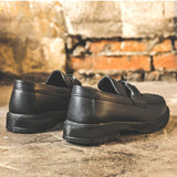 Zapatos de hombre Botas de una pieza sin cordones Aumento de altura Zapatos de conduccion Zapatos de trabajo negros Pequenos zapatos Mocasines Transpirables Todo encaja