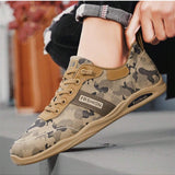 Zapatos deportivos para hombre con diseno de camuflaje, estilo slip-on, zapatos de skateboard bajos con cordones, zapatos casuales retro y desgastados, deportivos, ligeros y antideslizantes